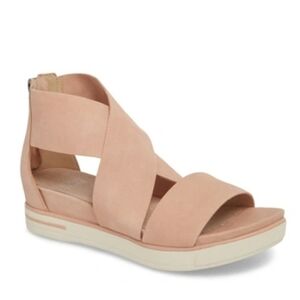 Eileen Fisher | Suede‎ Ankle Strap Sandals, blush pink 9.5